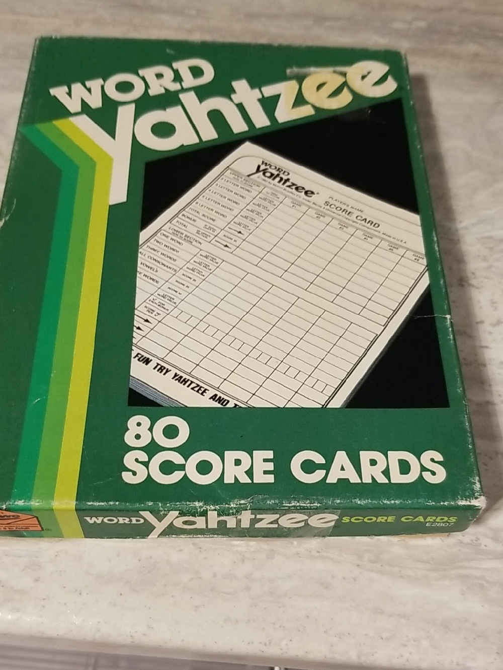 Word Yahtzee 80 Score Cards